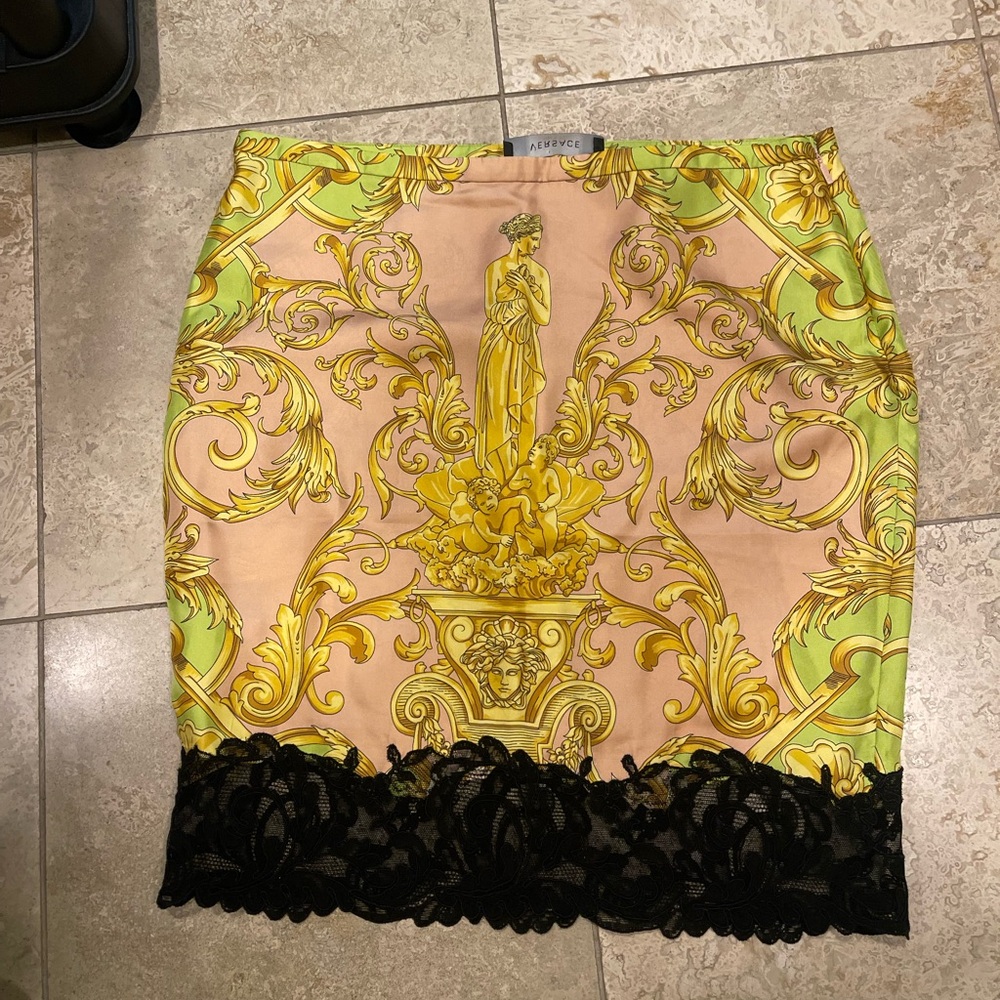 Versace silk skirt